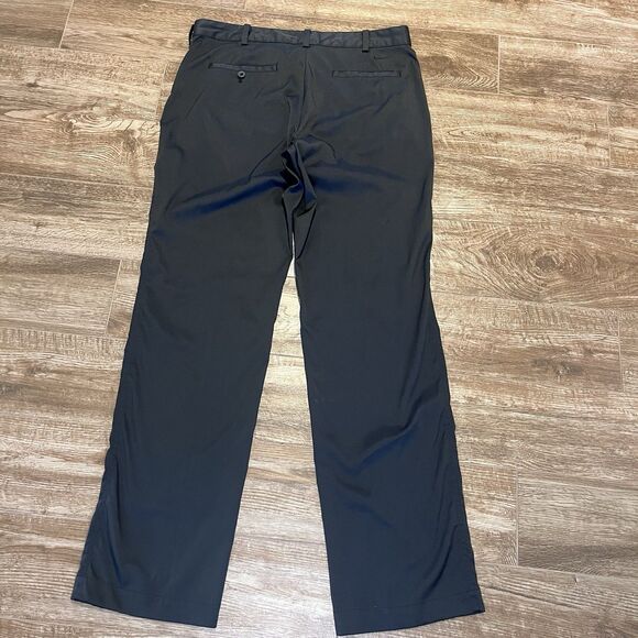 Nike Golf Dri-Fit Pants Men's 35x33.5 Black Chino Golf Performance Stretch - Picture 7 of 11